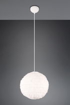 Lustra Furry, RL, 35x150 cm, 10W, 1x E27, plus sintetic, alb