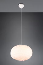 Lustra Furry, RL, 50x150 cm, 10W, 1x E27, plus sintetic, alb