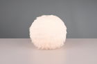 Lampa de masa Furry, RL, 30x24 cm, 10W, 1x E14, plus sintetic, alb
