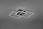 Plafoniera Venida, RL, 57.5x35.5x7.5 cm, 25W, 1x SMD, metal, negru mat
