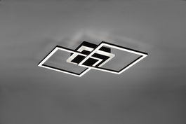 Plafoniera Venida, RL, 57.5x35.5x7.5 cm, 25W, 1x SMD, metal, negru mat