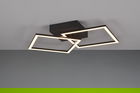 Plafoniera Trail, RL, 44.5x39.5x6.9 cm, 20W, 1x SMD, metal, negru mat