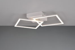 Plafoniera Trail, RL, 44.5x39.5x6.9 cm, 20W, 1x SMD, metal, alb mat