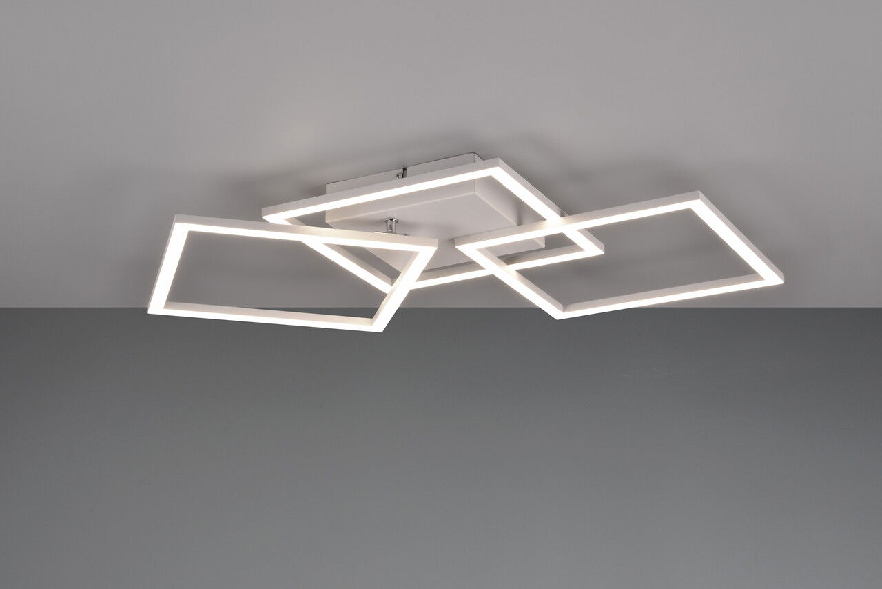 Plafoniera Trail, RL, 52.5x52.5x7 cm, 31W, 1x SMD, metal, alb mat