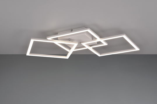 Plafoniera Trail, RL, 52.5x52.5x7 cm, 31W, 1x SMD, metal, alb mat