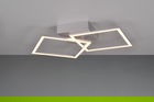 Plafoniera Trail, RL, 44.5x39.5x6.9 cm, 20W, 1x SMD, metal, gri