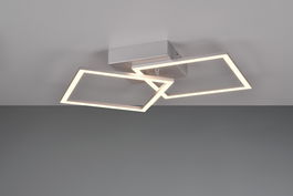 Plafoniera Trail, RL, 44.5x39.5x6.9 cm, 20W, 1x SMD, metal, gri