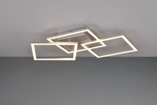 Plafoniera Trail, RL, 52.5x52.5x7 cm, 31W, 1x SMD, metal, gri