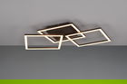 Plafoniera Trail, RL, 52.5x52.5x7 cm, 31W, 1x SMD, metal, negru mat