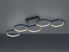 Plafoniera Vigo, RL, 90x30x15 cm, 24W, 1x SMD, metal, negru