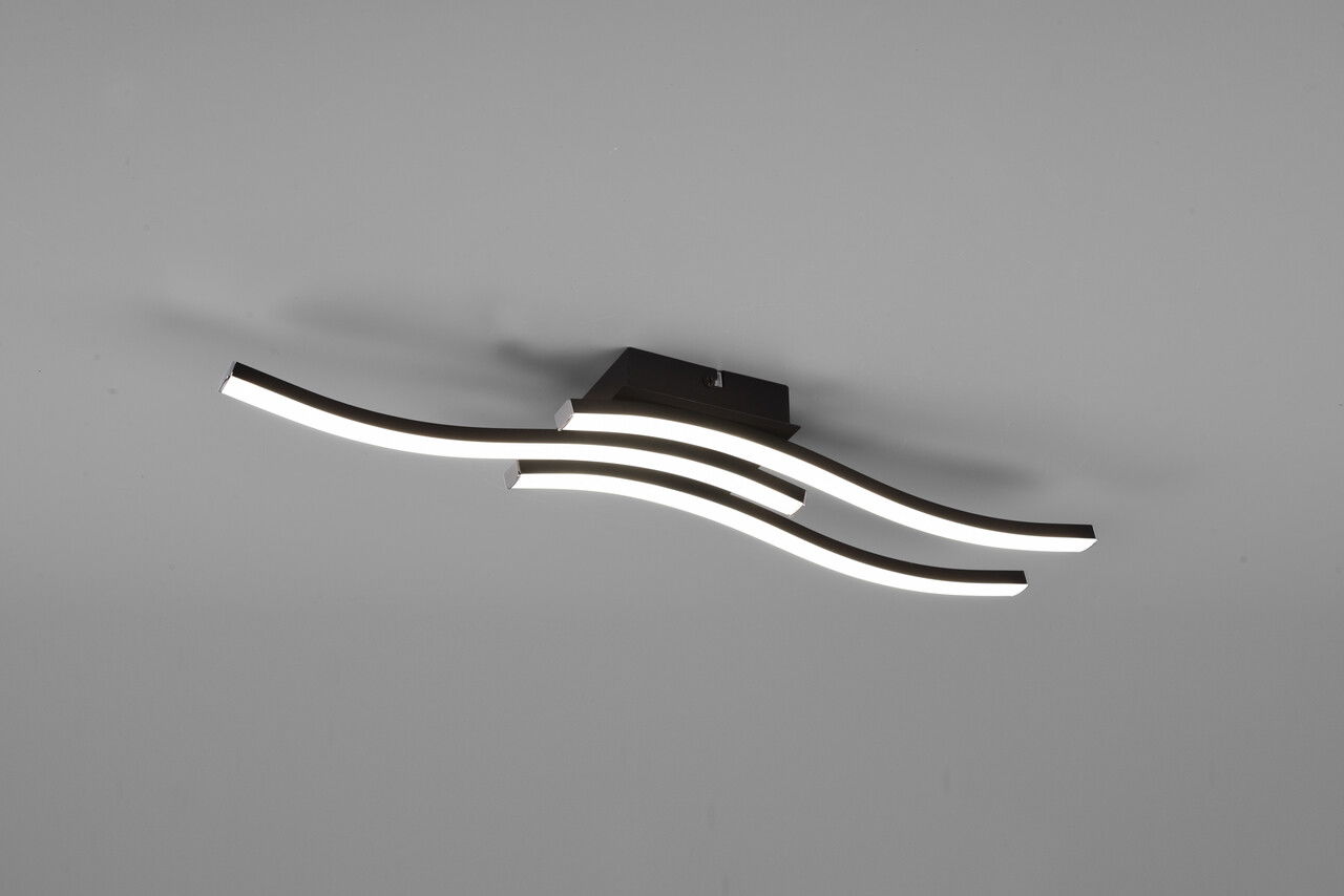 Plafoniera Route, RL, 56x12x7 cm, 5W, 3x SMD, metal, negru