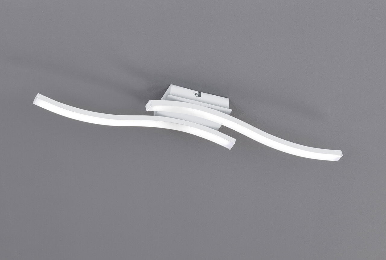 Plafoniera Route, RL, 56x9x7 cm, 5W, 2x SMD, metal, alb mat