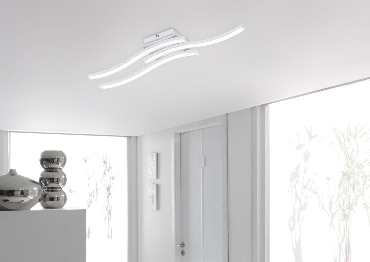 Plafoniera Route, RL, 56x12x7 cm, 5W, 3x SMD, metal, alb mat