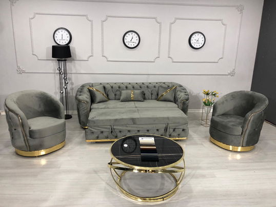 SET ALITA GRI CANAPEA EXTENSIBILA+2 FOTOLII PERSONALIZABIL PE CULORI
