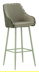 Set 2 scaune de bar Alaska -A, Mauro Ferretti, 52x46x111 cm, fier/poliester, verde