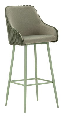 Set 2 scaune de bar Alaska -A, Mauro Ferretti, 52x46x111 cm, fier/poliester, verde