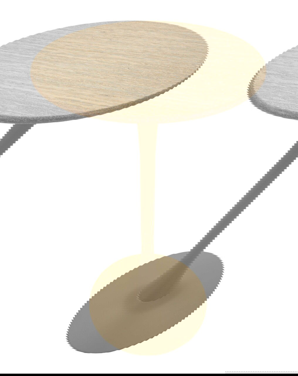 Masa de bar Alaska, Mauro Ferretti, 60x106 cm, MDF/fier, crem