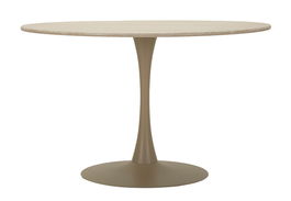 Masa dining Stockholm, Mauro Ferretti, 120x120x86 cm, MDF/fier, crem
