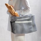 Geanta termica Modern Hamptons, Homla, 43x20x30 cm, poliester/spuma, alb/albastru