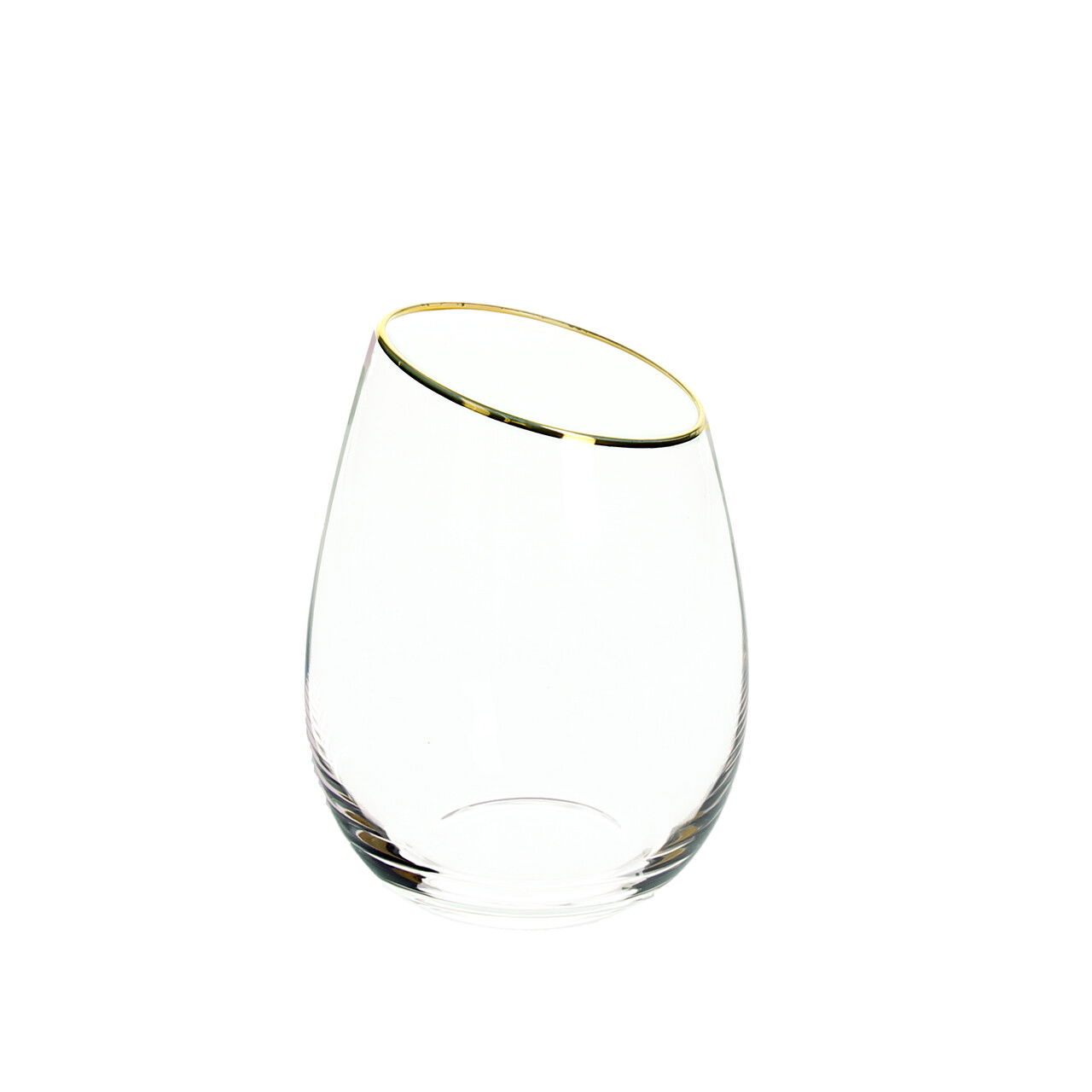Set 6 pahare Margot, Andrea Fontebasso, 440 ml, sticla, auriu/transparent