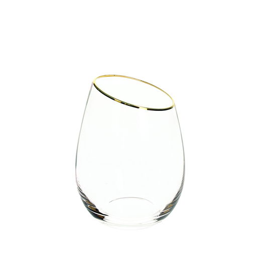 Set 6 pahare Margot, Andrea Fontebasso, 440 ml, sticla, auriu/transparent