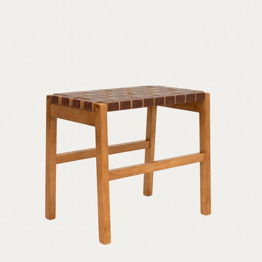 Taburet Futurum, Homla, 50x35x45 cm, lemn, maro