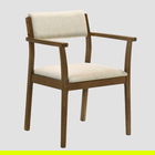 Set 2 scaune Pahkel, Homla, 62.5x56.5x84.5 cm, lemn/poliester/spuma, maro/bej