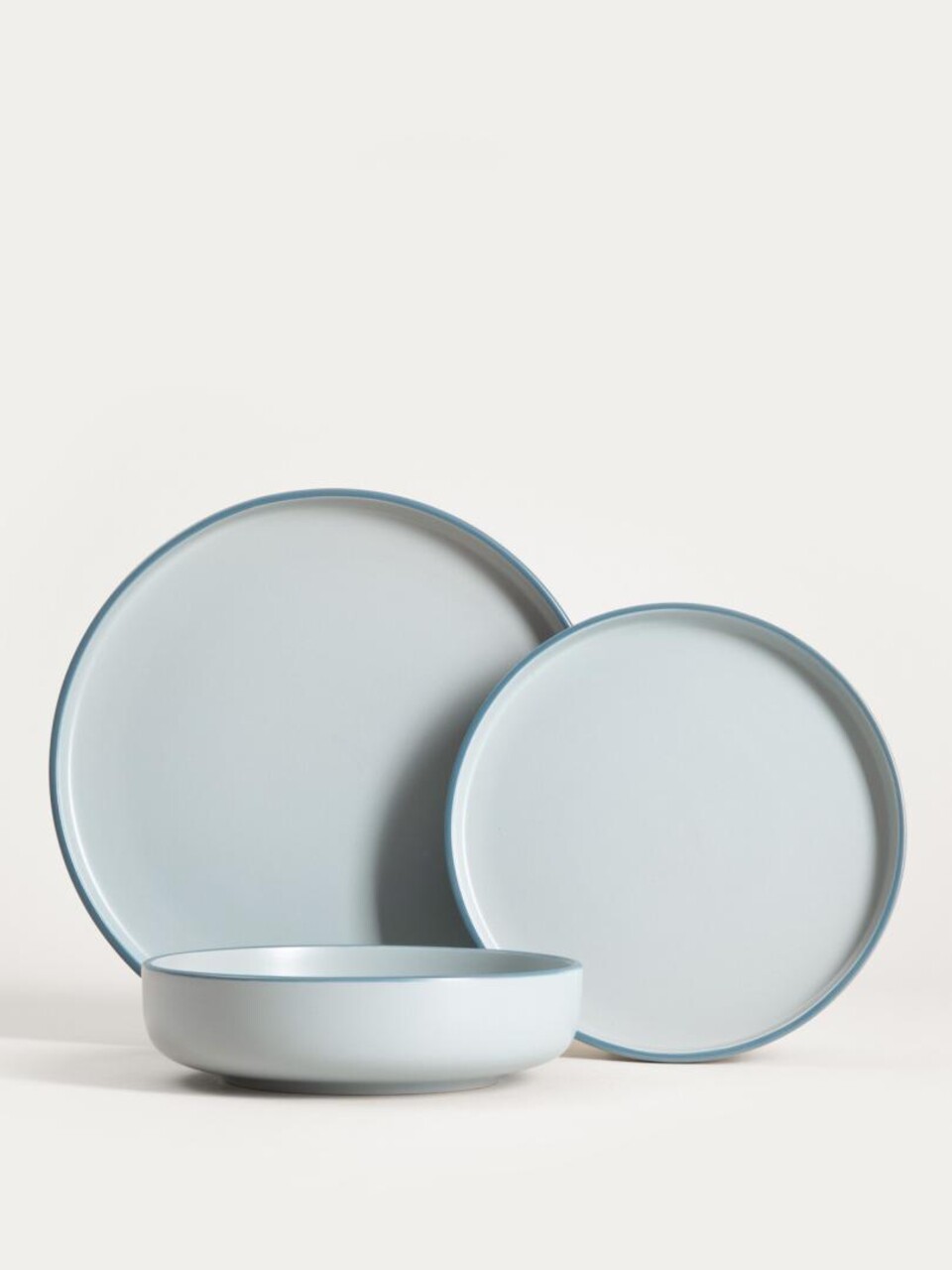 Serviciu de masa Mavi, Homla, 18 piese, ceramica, albastru