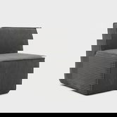 Fotoliu modular Likke, Homla, 88x73x73 cm, catifea din poliester, gri inchis
