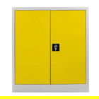 Dulap de depozitare cu incuietoare, Shelvoria, Js1003Sa, 92x100x40 cm, Otel, Gri / Galben