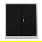 Dulap de depozitare cu incuietoare, Shelvoria, Js1003Sı, 92x100x40 cm, Otel, Gri/Negru