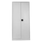 Dulap de depozitare cu incuietoare, Shelvoria, Js1008, 92x198x40 cm, Otel, Gri deschis