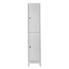 Dulap de depozitare cu incuietoare, Shelvoria, Js1010, 41x200x40 cm, Otel, Gri deschis