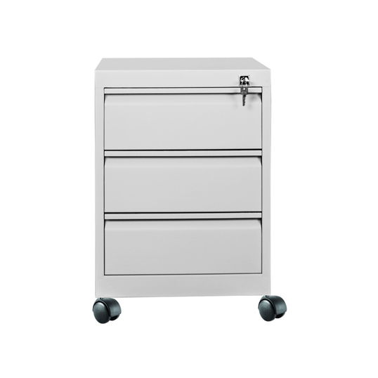 Dulap de depozitare cu incuietoare, Shelvoria, Js1019, 50x40x57 cm, Otel, Gri deschis