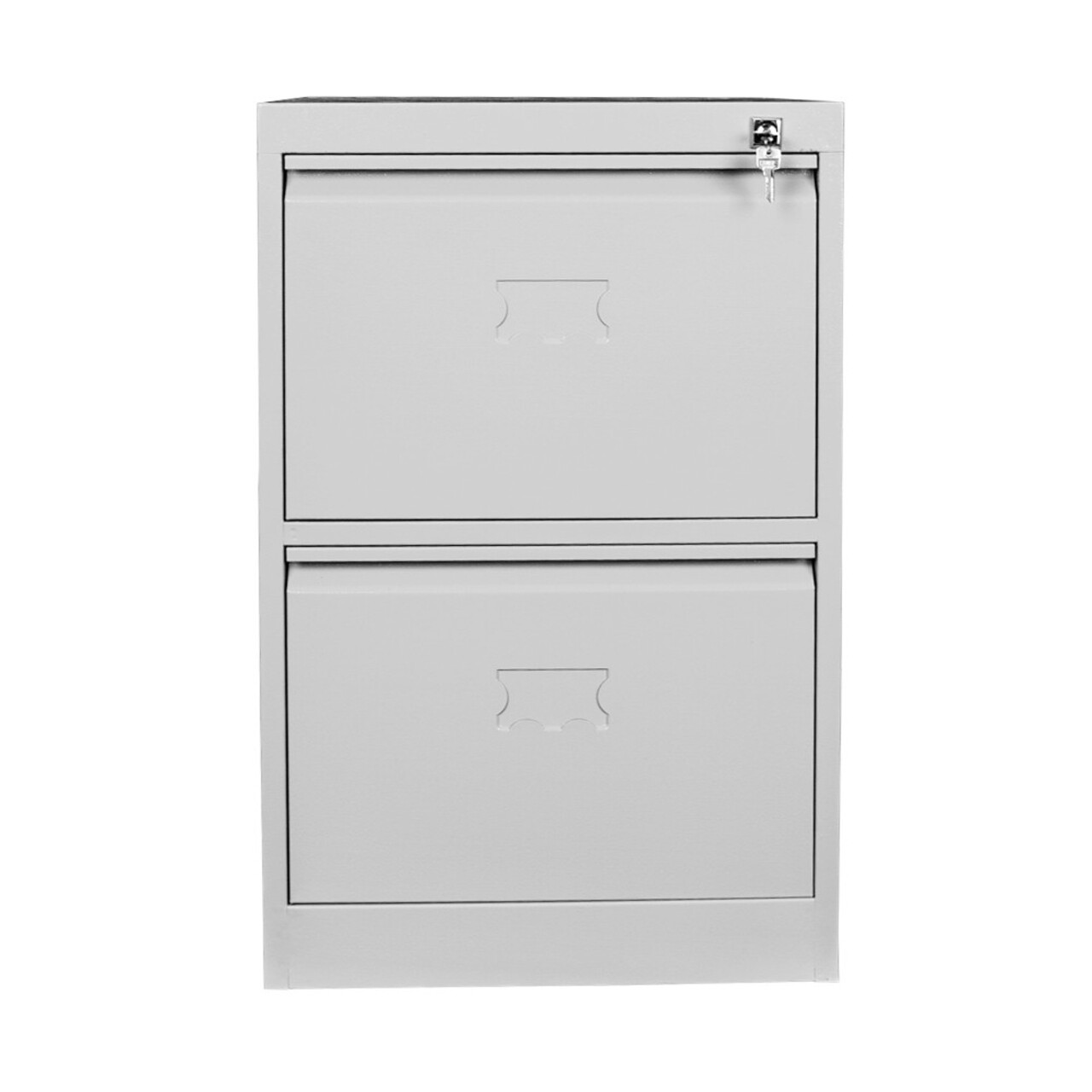 Dulap de depozitare cu incuietoare, Shelvoria, Js1020, 47x71x62 cm, Otel, Gri deschis