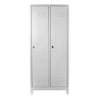 Dulap de depozitare cu incuietoare, Shelvoria, Js1028, 87x185x37 cm, Otel, Gri deschis