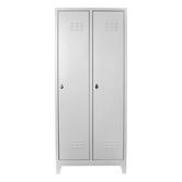 Dulap de depozitare cu incuietoare, Shelvoria, Js1028, 87x185x37 cm, Otel, Gri deschis