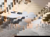Masa extensibila, Nmobb, Gusto, 180x77x90 cm, PAL, Alb