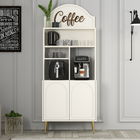 Dulap de bar pentru cafea, Hommy Craft, Lyon 80, PAL, Crem / Aur