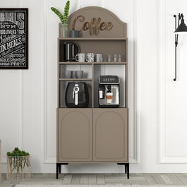 Dulap de bar pentru cafea, Hommy Craft, Lyon 80, PAL, Atlas / Negru