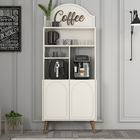 Dulap de bar pentru cafea, Hommy Craft, Lyon 80, PAL, Crema/Nuca