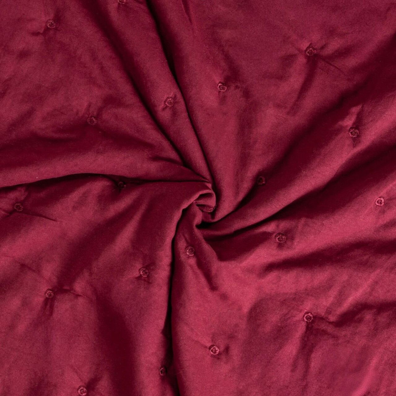 Cuvertura de pat Quilly, Homla, 200x220 cm, poliester, visiniu