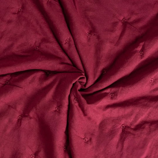 Cuvertura de pat Quilly, Homla, 200x220 cm, poliester, visiniu