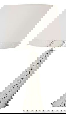 Lampa de masa Tower, Mauro Ferretti, 1 x E27, 40W, 30x30x54 cm, fier, argintiu/alb