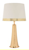 Lampa de masa Tower, Mauro Ferretti, 1 x E27, 40W, 30x54 cm, fier, auriu/alb