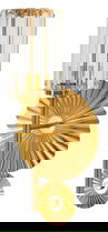 Aplica de perete Tirana, Mauro Ferretti, 2 x E14, 20W, 20x17x47 cm, fier/sticla, auriu/transparent