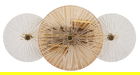 Aplica de perete Osaka, Mauro Ferretti, 2 x E14, 20W, 42x8x20 cm, fier/sticla, auriu/maro/transparent
