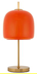 Lampa de masa Oldy, Mauro Ferretti, 1 x E27, 40W, 30x53 cm, fier/sticla, auriu/portocaliu
