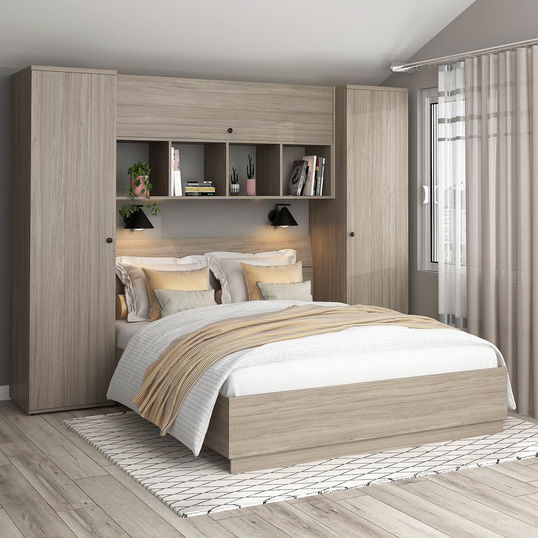 Oferta Dormitor AMBRO 4, Oak cu saltea inclusa