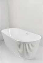 Cada freestanding Sanotechnik Tivoli,170x75x58 cm din acril alb
